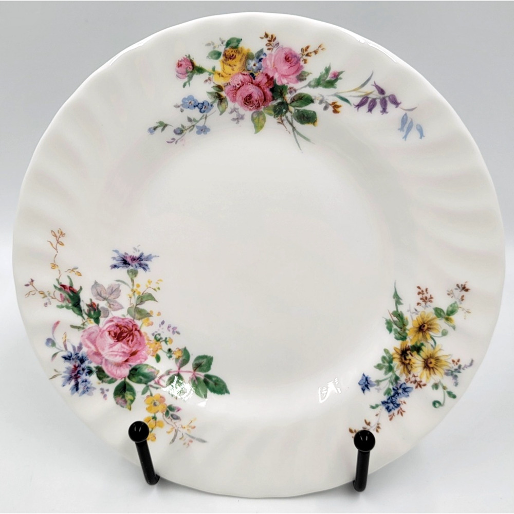 Royal Doulton Arcadia Bread & Butter Plates Floral England Fine Bone China